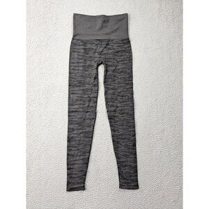 Assets by Sarah Blakely Medium Spanx Leggings Womens Camo Pattern Gray Black